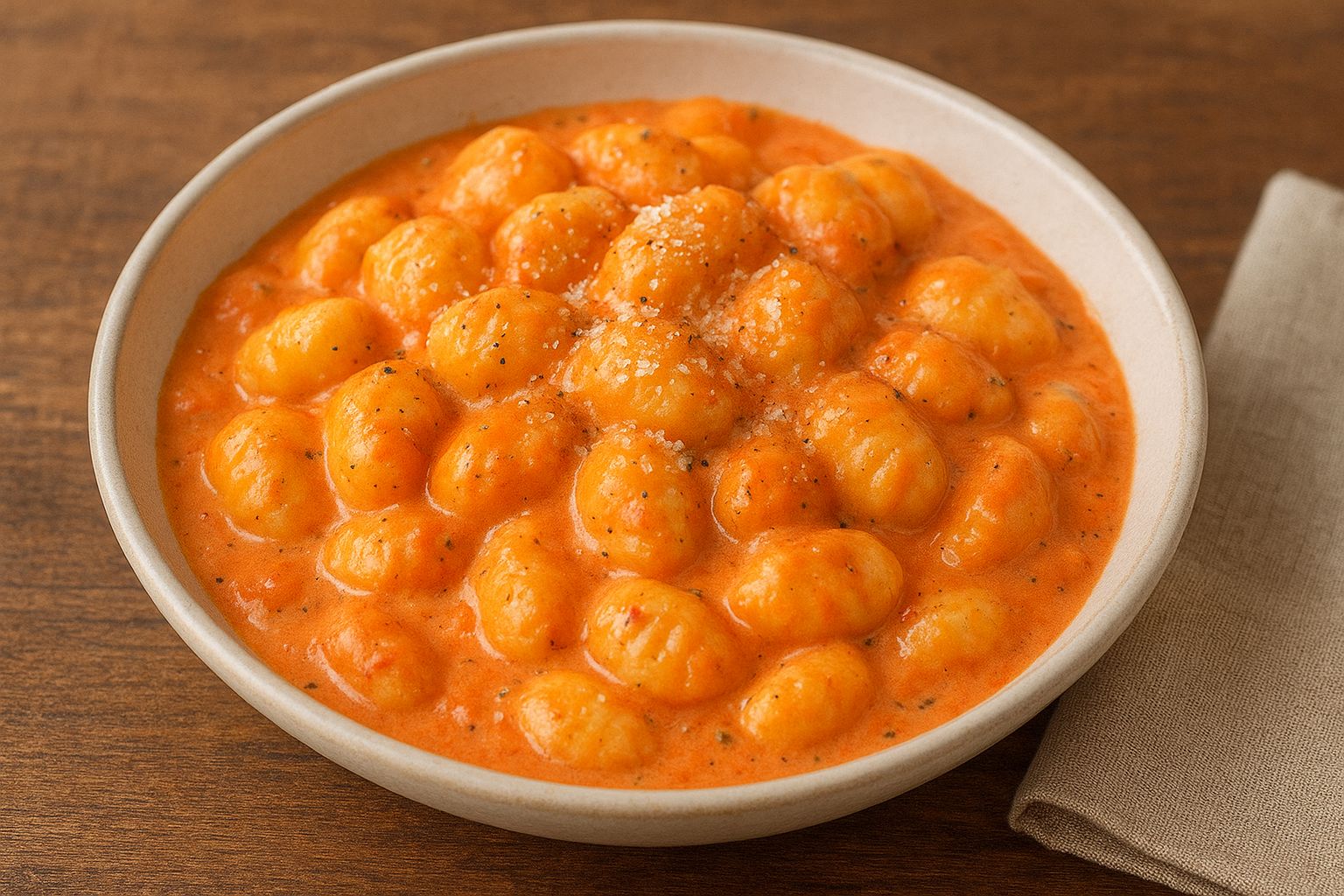 Gnocchi al Pomodoro e Panna