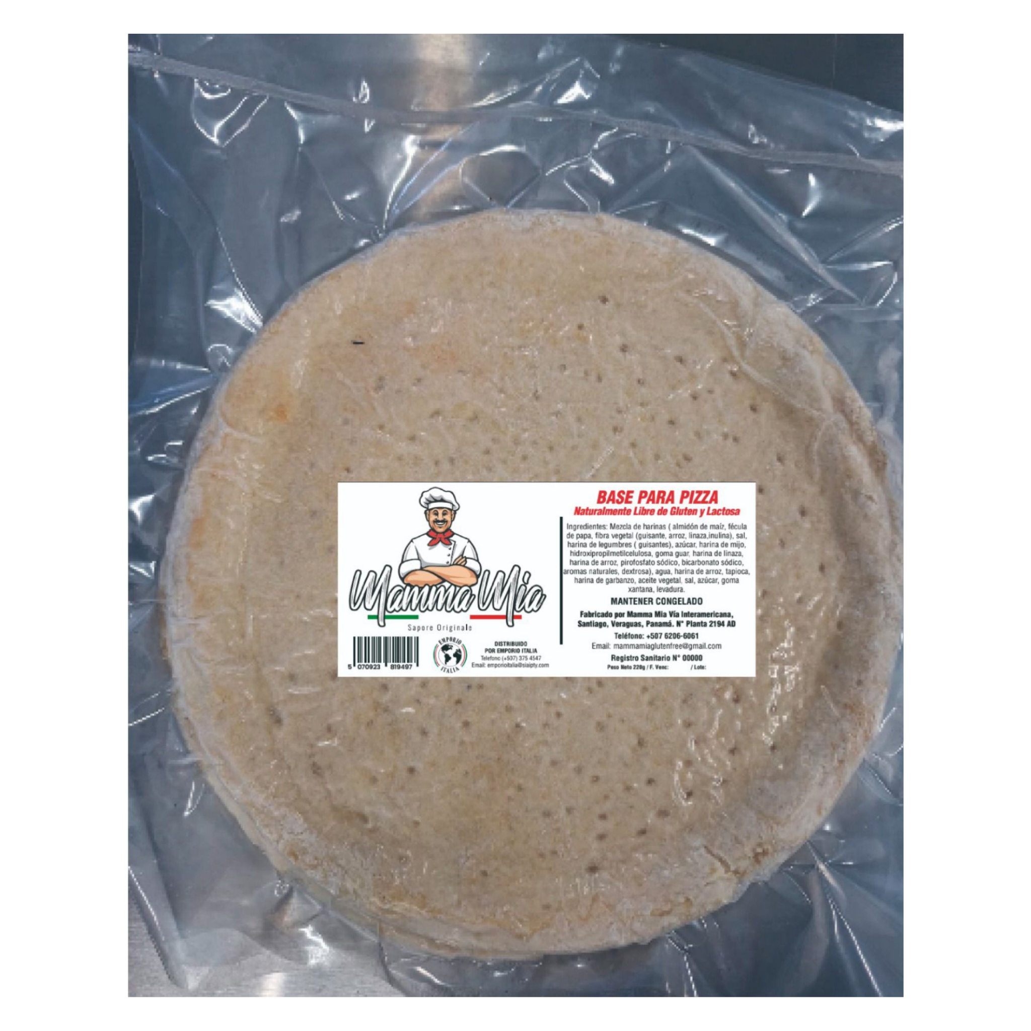Base Pizza - Sin Gluten