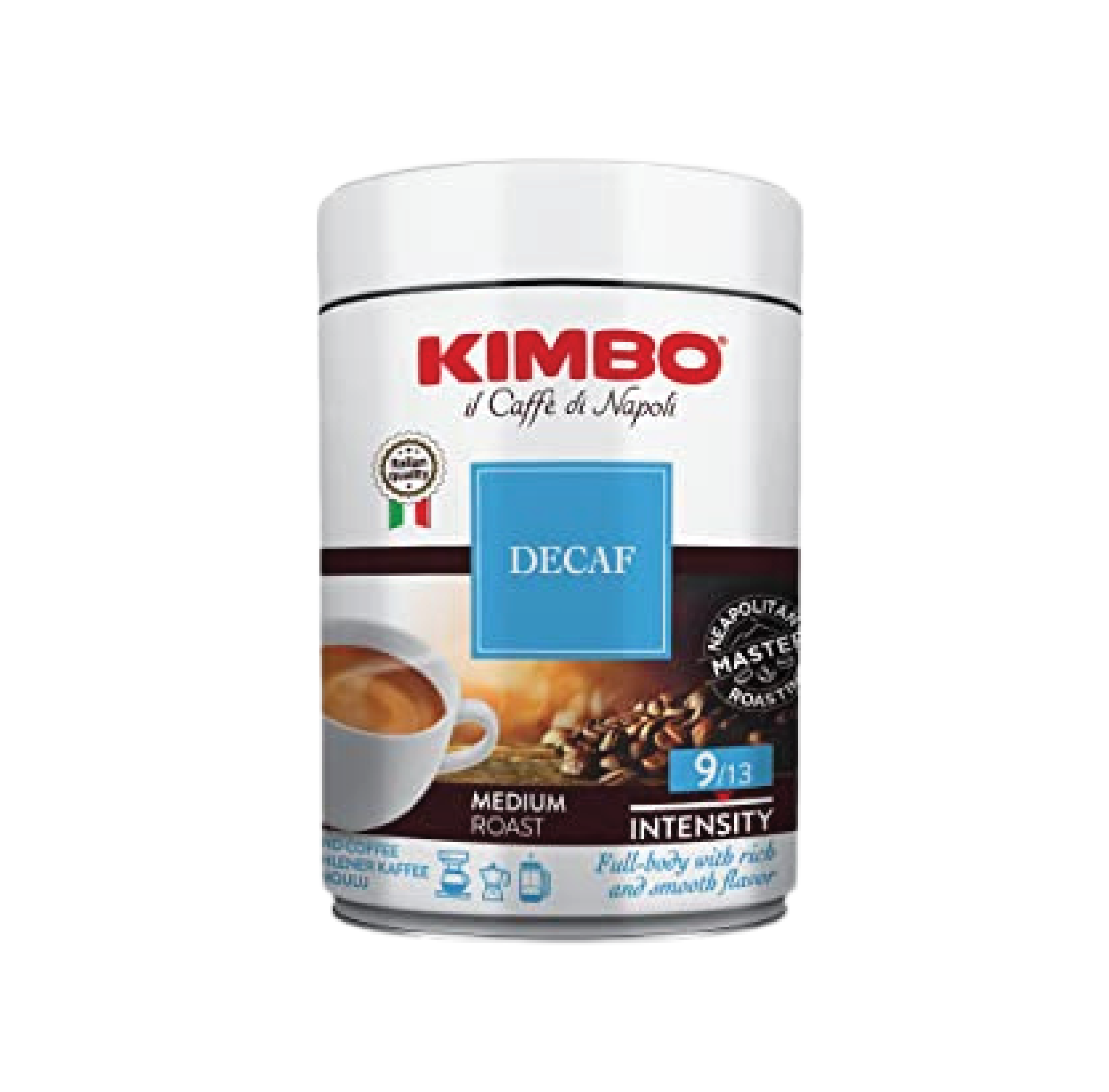 Kimbo - Descafeinado Molido Lata - 250g