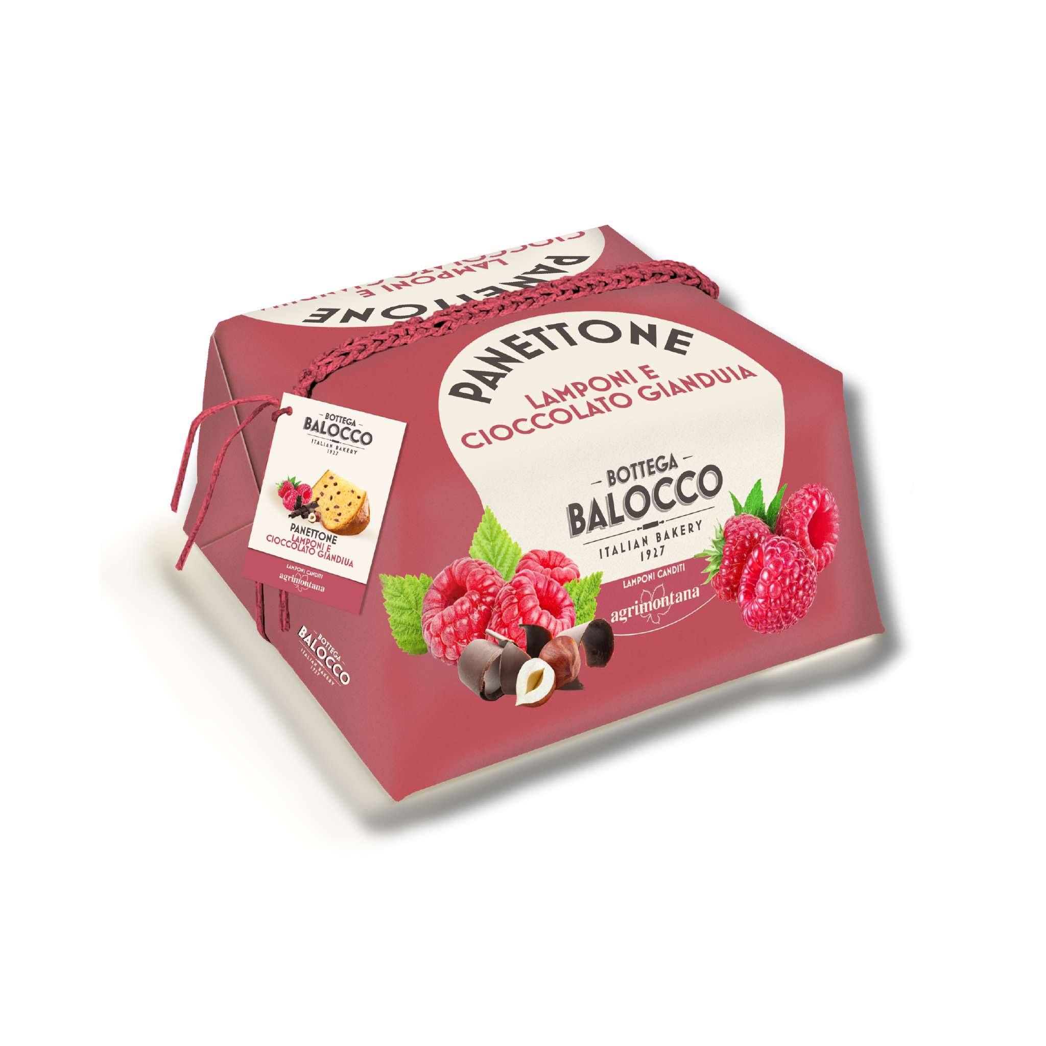 Balocco - Panettone Lampone e Gianduia - 750gr