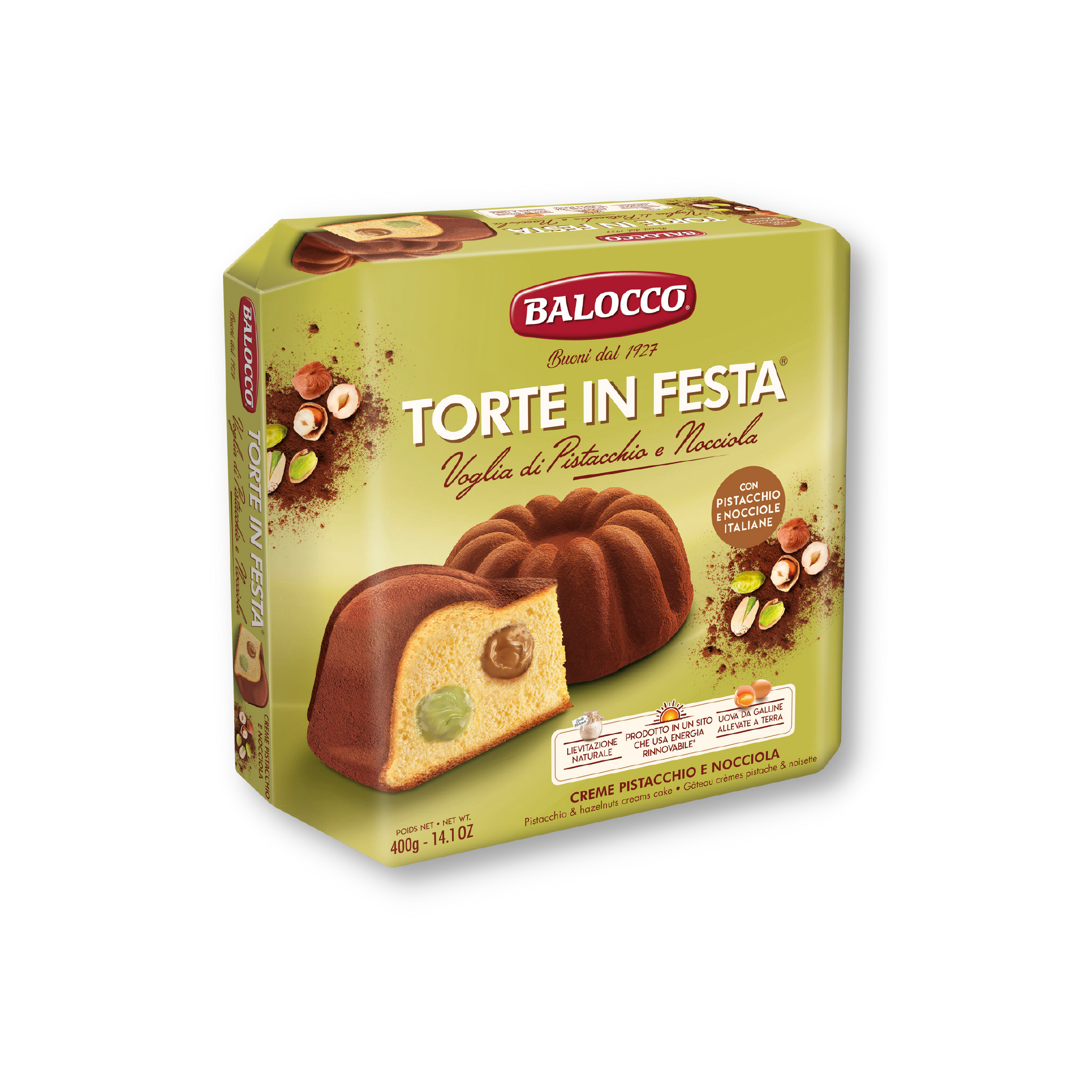 Balocco - Torte in Festa Pistacchio e Nocciola - 400gr