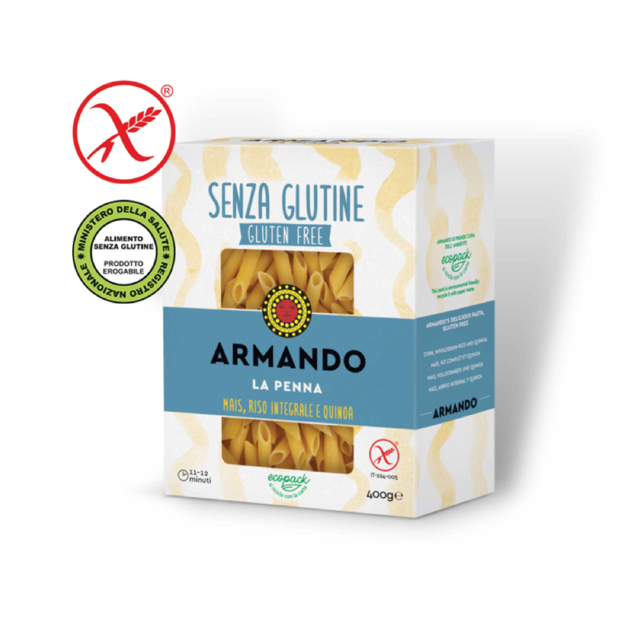 Pastificio Armando – Penne Gluten Free - 400 gr