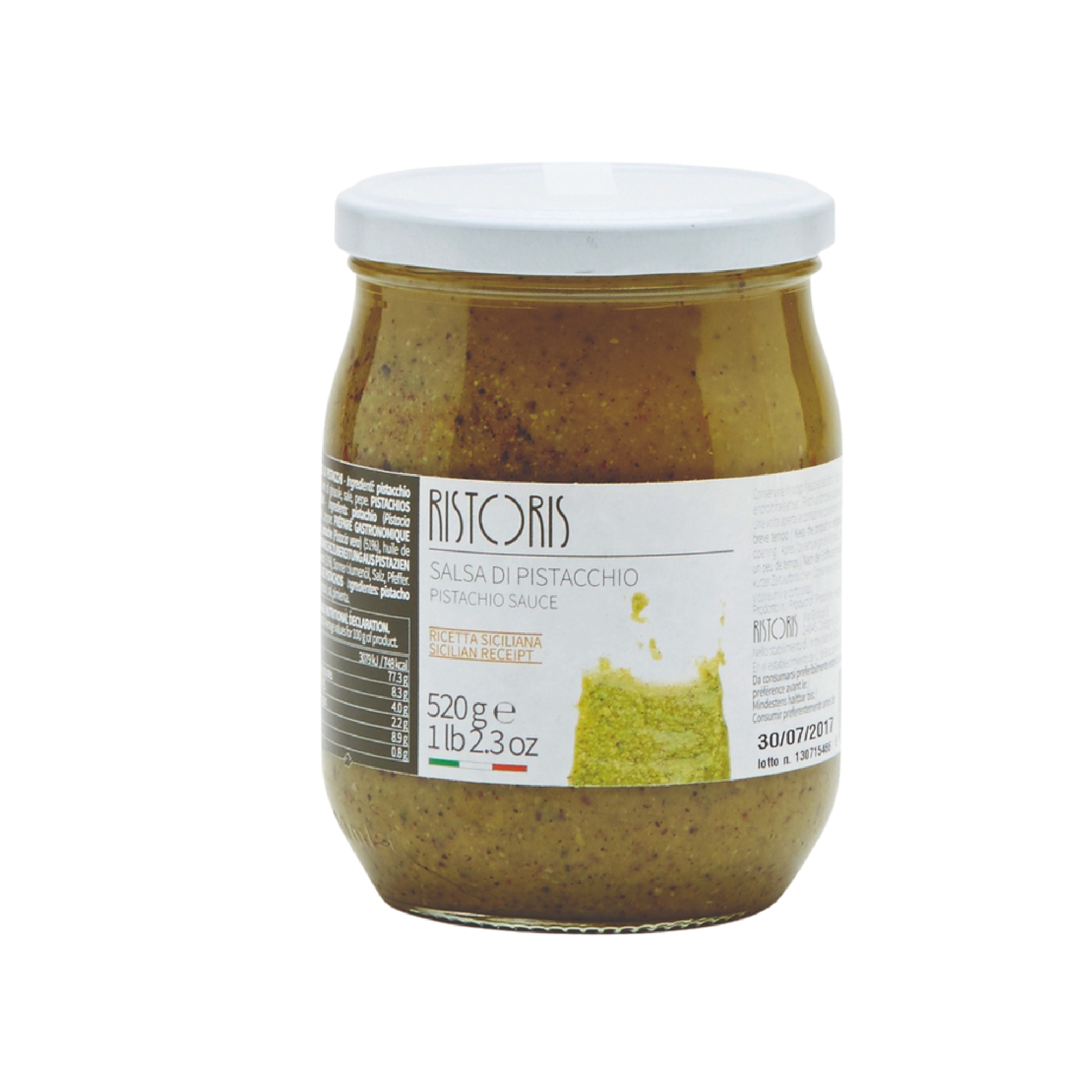 Ristoris - Salsa de Pistachos (Salsa di Pistacchio Vetro) - 520g
