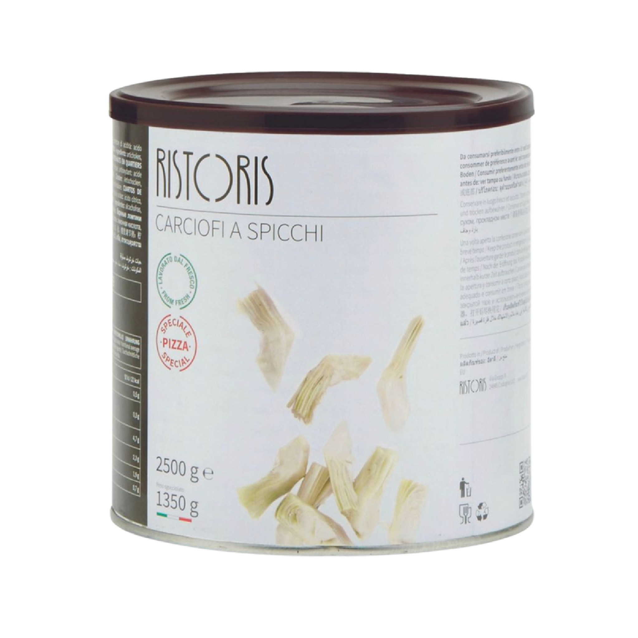 Ristoris - Alcachofas Rebanadas para Pizza (Carciofi a Spicchi) - 2.5kg