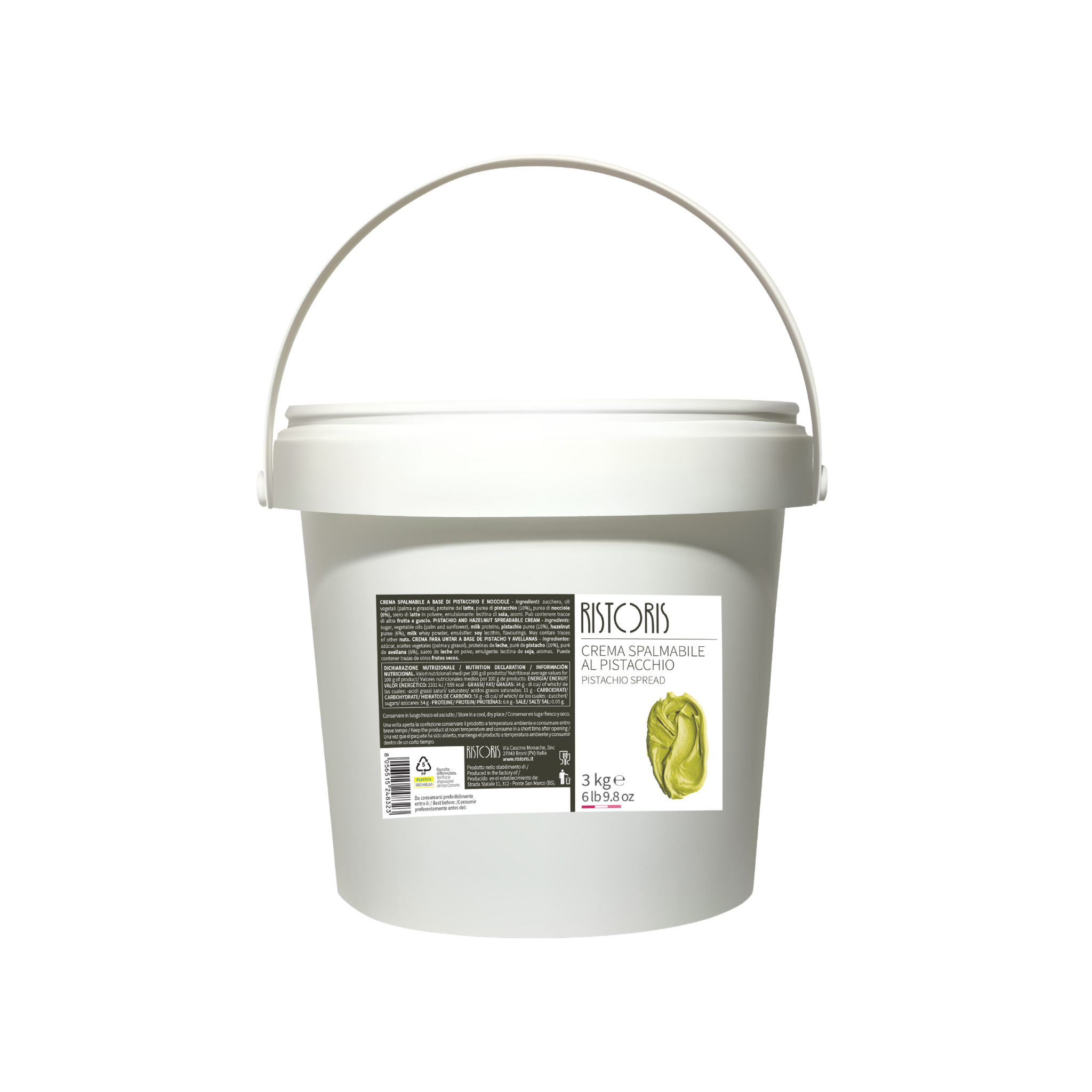 Ristoris - Crema de Pistacchio (Crema Pistacho) - 3kg